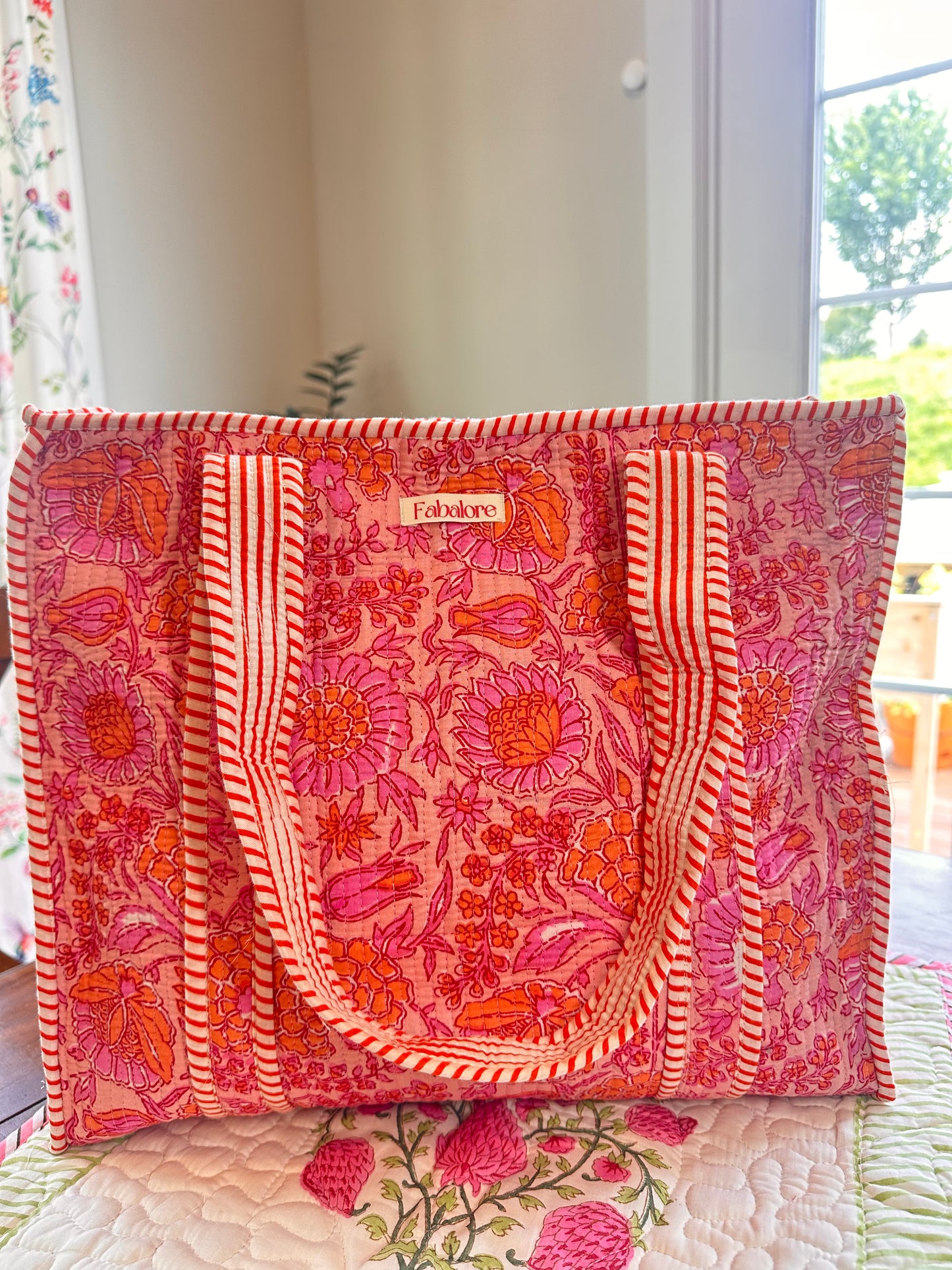 Block print Tote