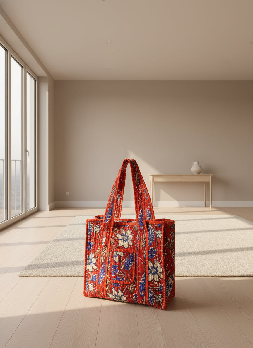 Block Printed Tote