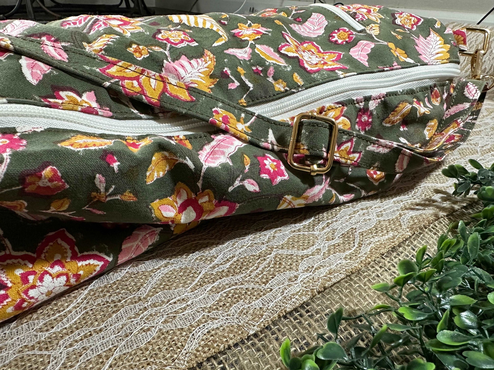 "Flower Forest' Yoga Mat Bag